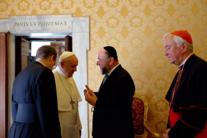 Pope Francis meets the Chief Rabbi in the Vatican City