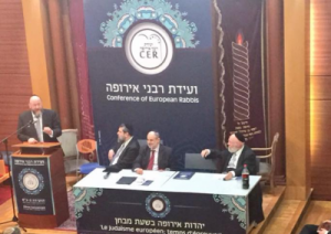 chief Rabbi Mirvis speaks to the Conference of European Rabbis