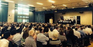 Hundreds of people attended the town-hall meeting