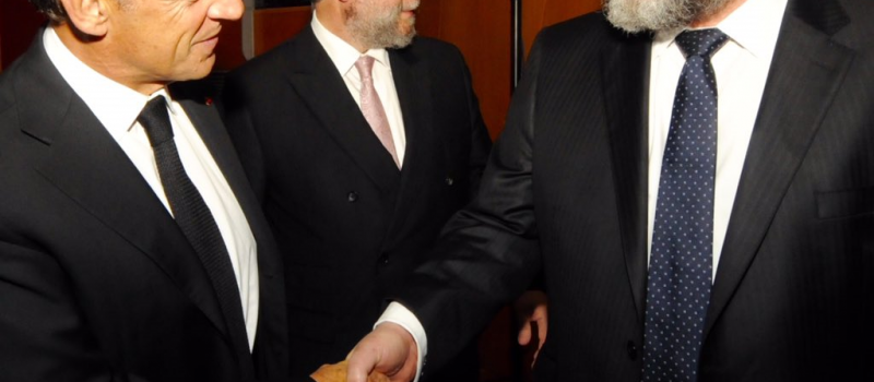 Nicholas Sarkozy and Chief Rabbi Mirvis